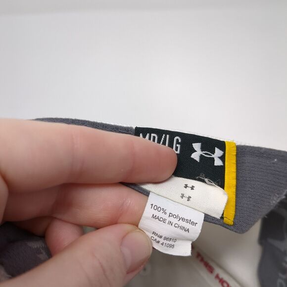 Under Armour Fitted Hat White M/L 6 Panel Banff Springs Golf Course - Picture 9 of 9